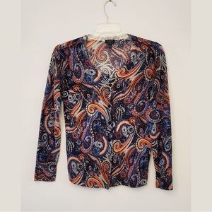 Talbots size large colorful sweater